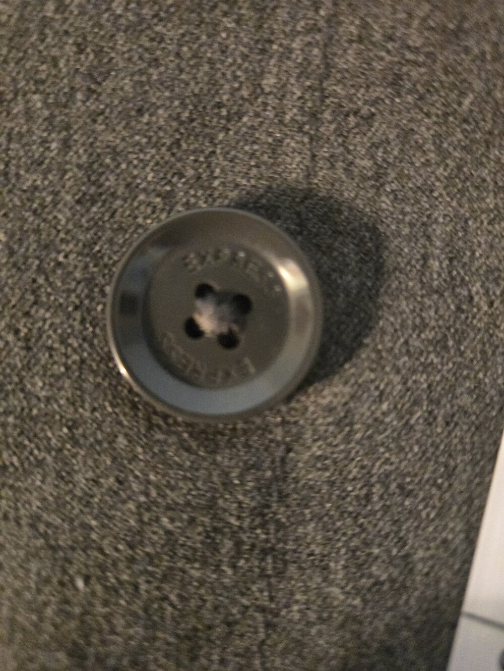 Express Vintage looking Women's Gray Button-Front Fit & Flare suit jacket. - Picture 3 of 8